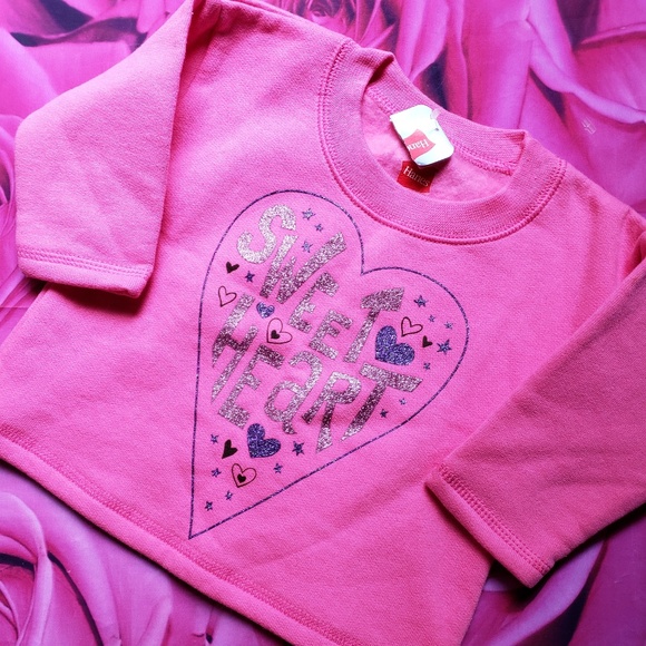 Hanes Other - Nwt hanes sweatshirt girls 9 months